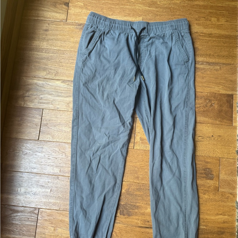 Gray Joggers with Relaxed Fit and Elastic Waistband